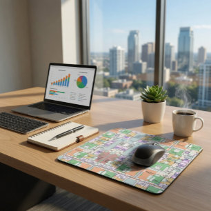 Stylish & Functional Blueprint Mouse Pad