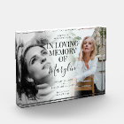 Stylish Funeral Memorial Before & After Glass