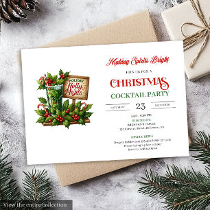 Stylish Funny Mojito Cocktails digital invitation