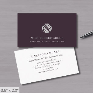 Stylish Geometric Logo Business Card