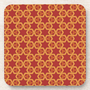 Stylish geometric ornament coaster