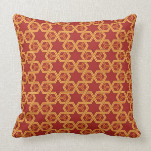 Stylish geometric ornament cushion