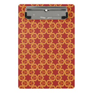 Stylish geometric ornament mini clipboard