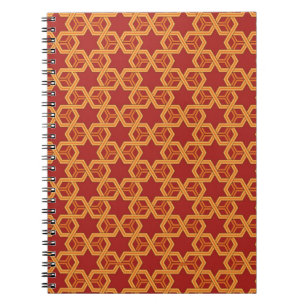 Stylish geometric ornament notebook