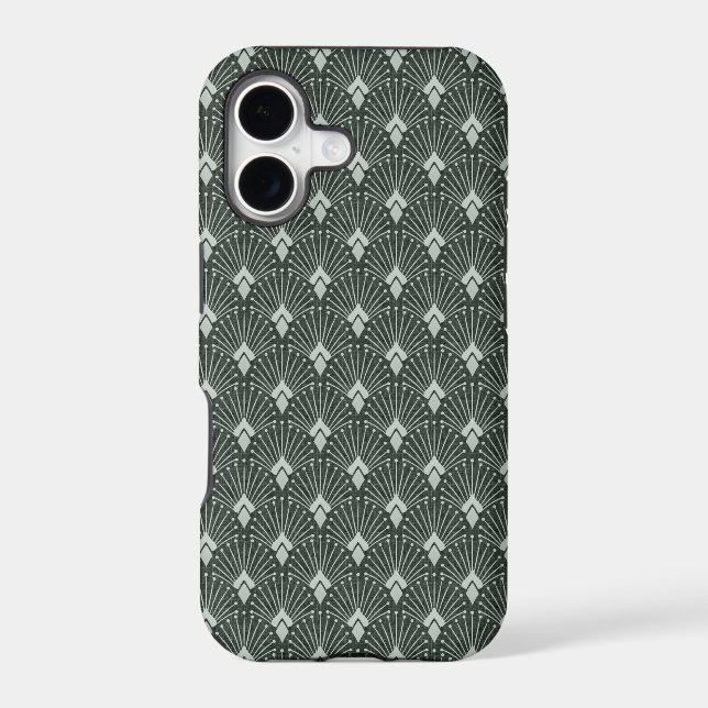 Stylish geometric pattern, art deco.  (Back)