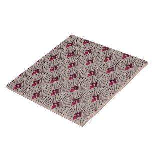 Stylish geometric pattern, art deco.  ceramic tile