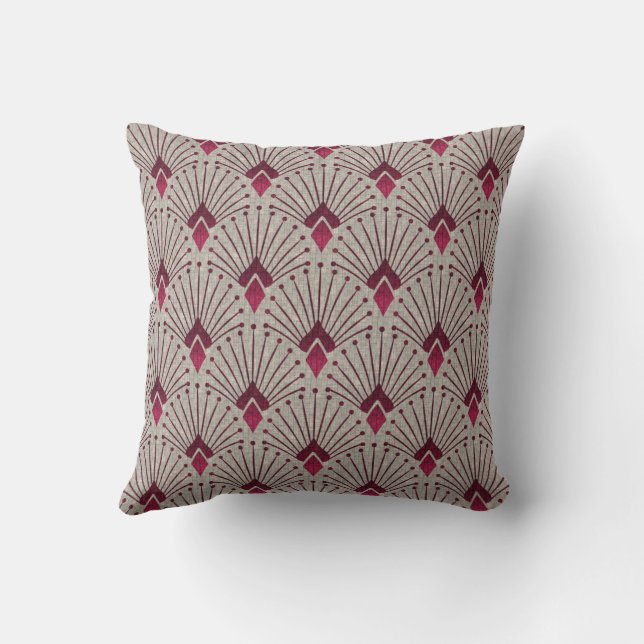 Stylish geometric pattern, art deco. cushion (Back)