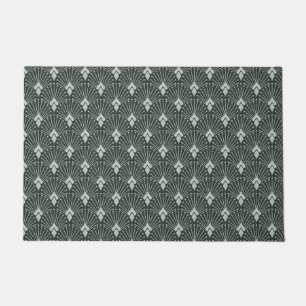Stylish geometric pattern, art deco. doormat