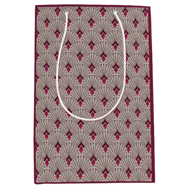 Stylish geometric pattern, art deco.  medium gift bag (Front)