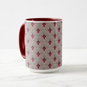 Stylish geometric pattern, art deco.  mug