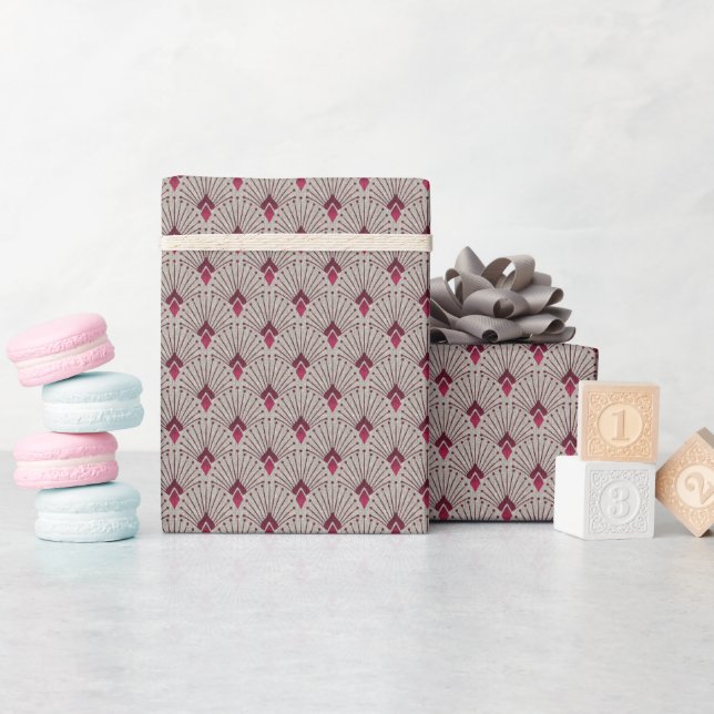 Stylish geometric pattern, art deco.  wrapping paper (Baby Shower)