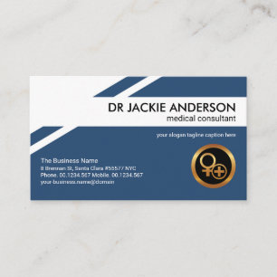 Stylish Geometric Patterns Medical Counsellor Business Card