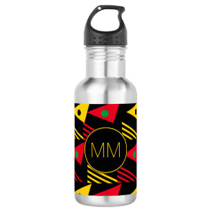 Stylish Geometric Triangles Monogram 532 Ml Water Bottle