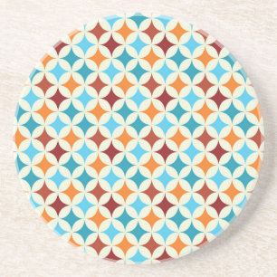 Stylish Geometric: Vintage Seamless Pattern Coaster