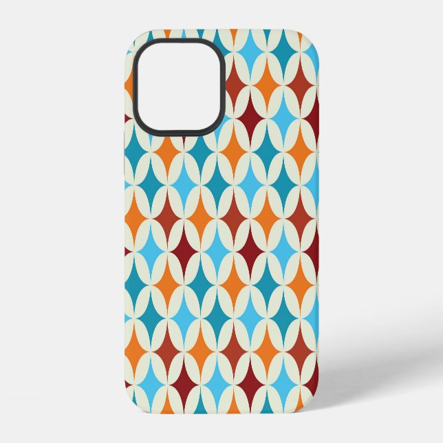 Stylish Geometric: Vintage Seamless Pattern iPhone Case (Back)
