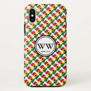 Stylish GHANA Monogram Abundant Life John 10:10 iPhone XS Case