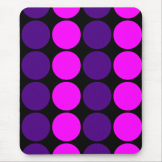 Stylish Gifts for Girls : Pink & Purple Polka Dots Mouse Pad