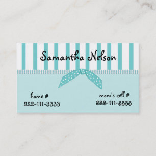 Stylish Girl's Enclosure card