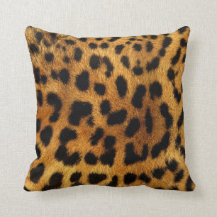 stylish girly chic safari animal print leopard cushion
