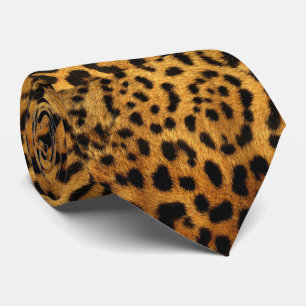 stylish girly chic safari animal print leopard tie