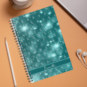 Stylish Girly Elegant Monogram Pattern Planner