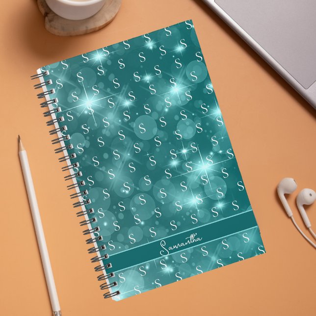 Stylish Girly Elegant Monogram Pattern Planner (Creator Uploaded)