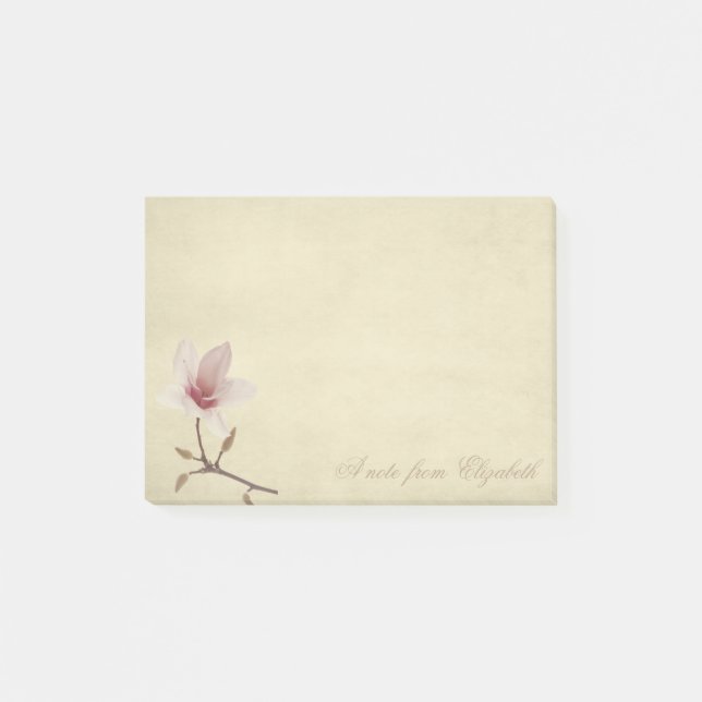 Stylish Girly ,  Magnolia Post-it Notes (Front)
