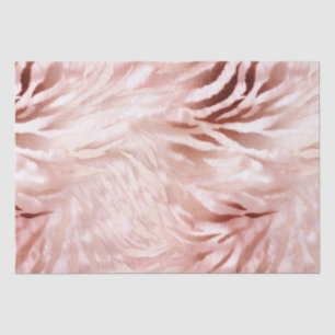 Stylish Girly Pink Rose Gold Zebra Glam Glitz Tissue Paper
