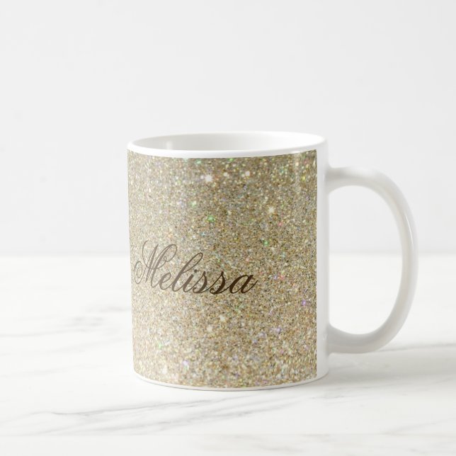 Stylish Glitter Customised Mug (Right)