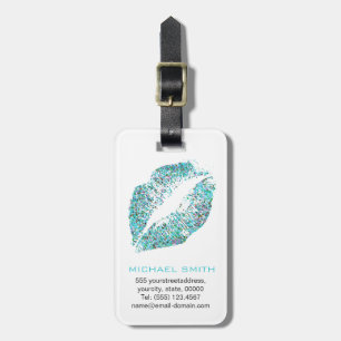 Stylish Glitter Lips #30 Luggage Tag