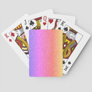 Stylish glitter playing cards