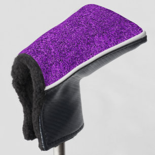Stylish Glitzy Purple Sequin Sparkles Golf Head Cover