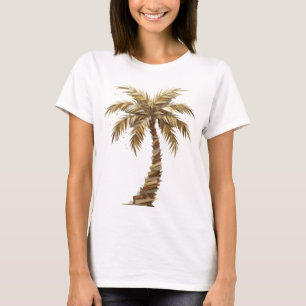 Stylish Gold ABSTRACT ART Statement Design T-Shirt