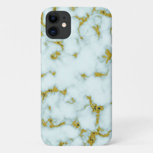 Stylish Gold and White Marble   Custom Phone Case