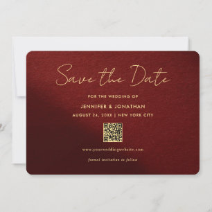 Stylish Gold Calligraphy Script Save The Dates Save The Date