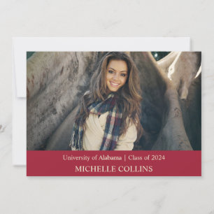 Stylish Gold Graduation Invitation