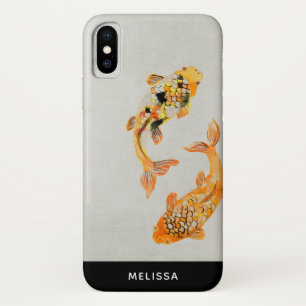 Stylish Gold Koi Fish iPhone X Case