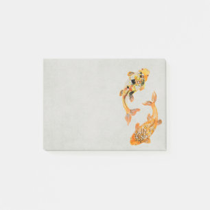 Stylish Gold Koi Fish Post-it Notes