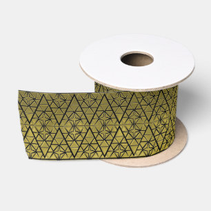 Stylish gold ribbon satin ribbon