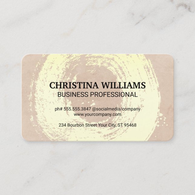 Stylish Gold | Texture Business Card (Front)