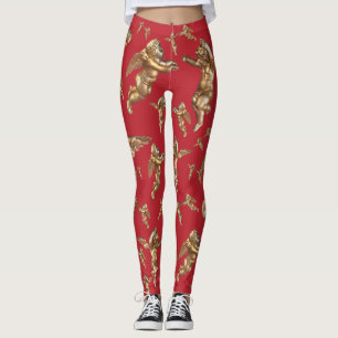 Stylish Golden Angels Leggings