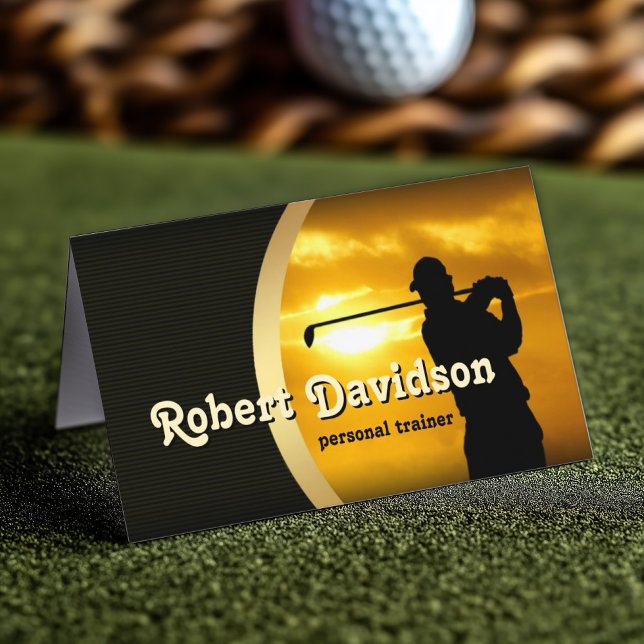 Stylish Golf Coach Business Card (Perfect for business)