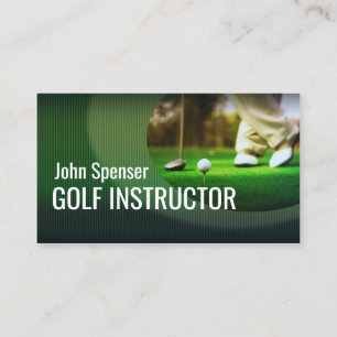 Stylish Golf Coach Putter Business Card