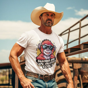 Stylish Gorilla: Baboons Are Ape-solutely Cool T-Shirt