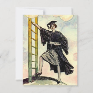 STYLISH GRAD GRADUATION INVITATION ~EZ2 CUSTOMIZE