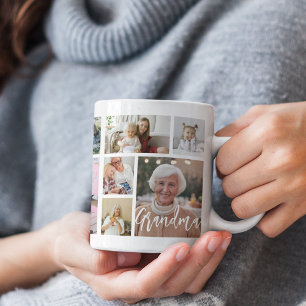 Stylish Grandma 15 Photo Collage Coffee Mug