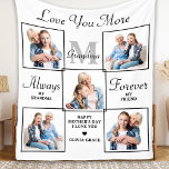 Stylish GRANDMA Personalised 5 Photo Collage Fleec Fleece Blanket<br><div class="desc">Surprise your grandma this mothers day with a personalised 5 photo unique grandmother poem & monogram blanket. "Always My Grandma, Forever My Friend" Personalise this grandma plaque with favourite photos, message and name.. Visit our collection for the best grandma mother's day gifts and personalised grandmother gifts. COPYRIGHT © 2022 Judy...</div>