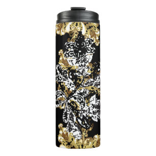 Stylish graphic pattern. Seamless background. Wall Thermal Tumbler