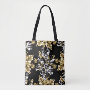 Stylish graphic pattern. Seamless background. Wall Tote Bag