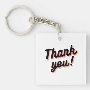 Stylish Gratitude Fob Key Ring